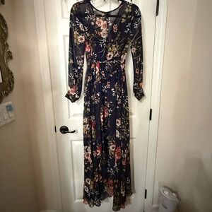 Floral Long Sleeve Maxi Dress